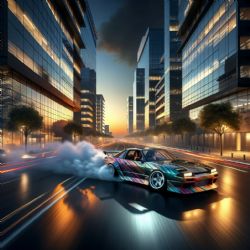 Driftovací show okolo OC NISA Liberec!